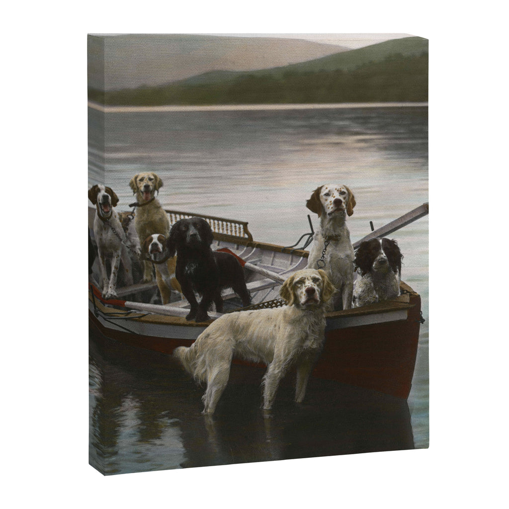 Dogs on a boat II color canine photograph portrait - photographs - photography Canvas Print Gallery Image 6