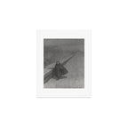 Edgar Allan Poe Walking the Bronx's High Bridge black and white lithograph  Art Print Gallery Image 1