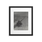 Edgar Allan Poe Walking the Bronx's High Bridge black and white lithograph  Framed Art Print Gallery Image 5
