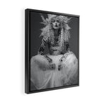 Goldilocks and the three makeup artists female fashion & glamour beautiful blond curls black and white photography - photograph - photographs Framed Canvas Print Gallery Image 2
