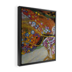 Gustav Klimt - The Mermaids II with poppies oceanic / floral portrait painting Framed Canvas Print Gallery Image 2