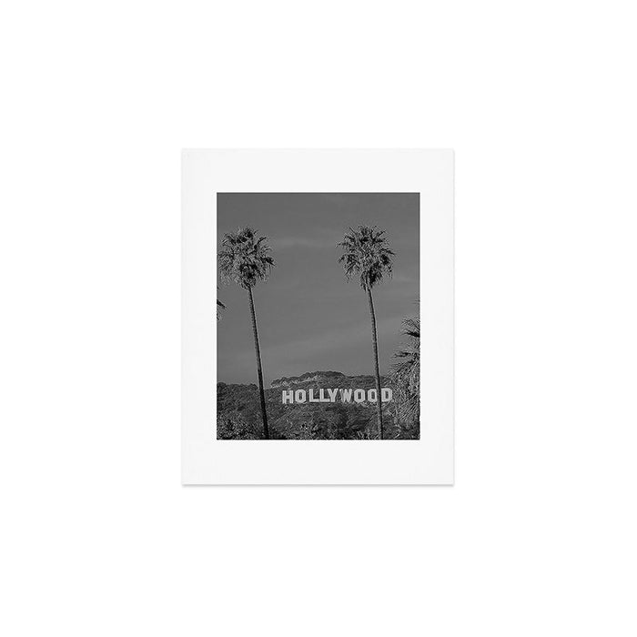 Hollywood Sign, Los Angeles, California black and white photograph / black and white photography Art Print Gallery Image 1