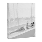 How to live, die, & stay cool in L.A. - Young woman in sunglasses taking a bath black and white photograph - photography - photographs Canvas Print Gallery Image 6