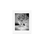 Jazz Age Blond Sipping Champagne black and white photograph / photography Art Print Gallery Image 1