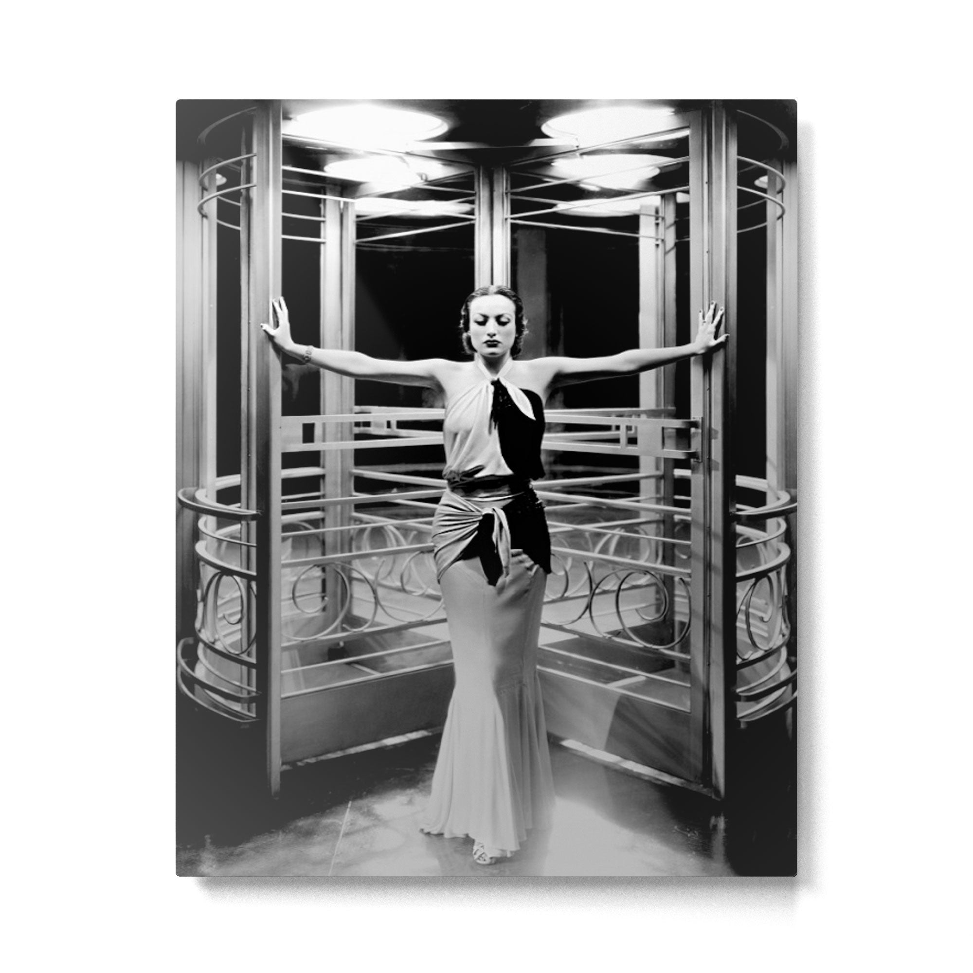 Joan Crawford, Hollywood Starlet Grand Hotel black and white photograph / art photography Metal Print Gallery Image 6