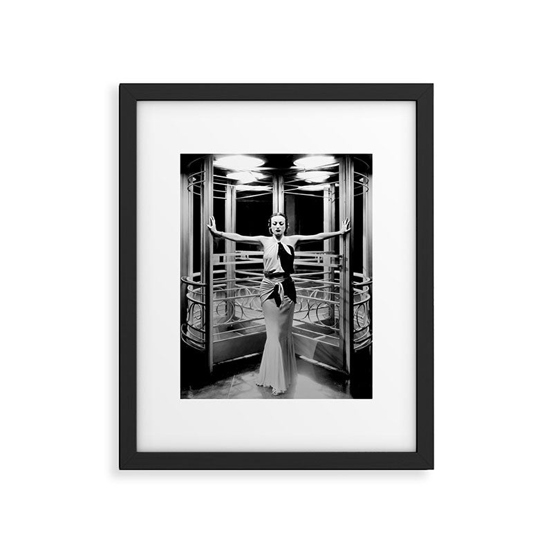 Joan Crawford, Hollywood Starlet Grand Hotel black and white photograph / art photography Framed Art Print Gallery Image 6