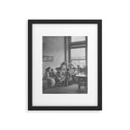 Meeting of the minds, 1912 Columbia Teacher's College vintage black and white portrait photograph Framed Art Print Gallery Image 6