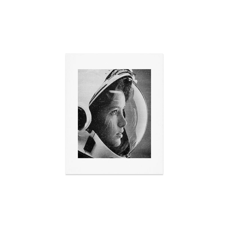 NASA Astronaut, Anna Fisher, black and white photograph Art Print Gallery Image 1