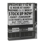 Prohibition restaurant advertising liquor and beer warning customers to stock up now on liquor and beer before prohibition goes into affect black and white illustration photograph - photography - photographs ad Canvas Print Gallery Image 8