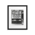 Prohibition restaurant advertising liquor and beer warning customers to stock up now on liquor and beer before prohibition goes into affect black and white illustration photograph - photography - photographs ad Framed Art Print Gallery Image 4