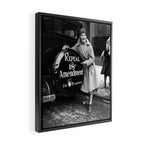 Roaring twenties repeal alcoholic prohibition volstad 18th amendment act flapper protest black and white vintage photograph - photography - photographs Framed Canvas Print Gallery Image 2