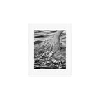 Running hand through the water, under the blue again black and white photograph / art photography Art Print Gallery Image 1