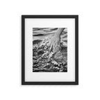 Running hand through the water, under the blue again black and white photograph / art photography Framed Art Print Gallery Image 5