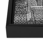 Sacre Coeur, Montmartre, Paris, France Stairs black and white photograph / black and white photography Framed Canvas Print Gallery Image 3