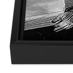 Space Chimp Lives - NASA Moon Flight black and white photograph Framed Canvas Print Gallery Image 3