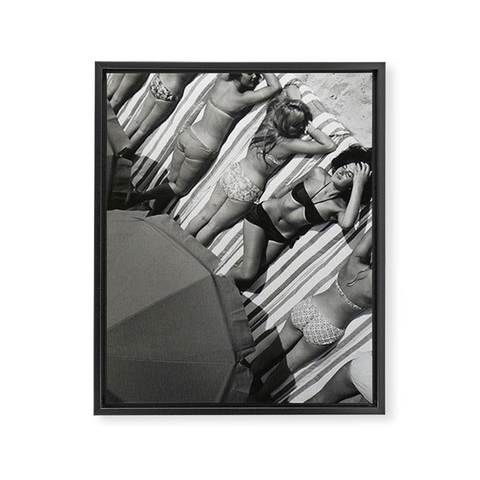 They laugh at me because I am different.  I laugh at them because they are all the same! Framed Canvas Print Gallery Image 1