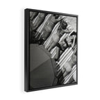 They laugh at me because I am different.  I laugh at them because they are all the same! Framed Canvas Print Gallery Image 2