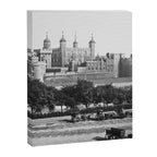 Tower of London, England, 19th Century vintage black and white photographic art print Canvas Print Gallery Image 8