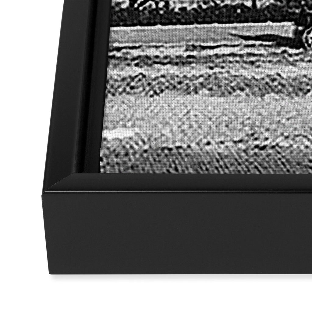 Tower of London, England, 19th Century vintage black and white photographic art print Framed Canvas Print Gallery Image 3