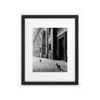 Two French Cats, Paris Left Bank black and white cityscape photograph / photography Framed Art Print Gallery Image 5
