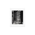 Wall Street, Stock Exchange, New York, New York black and white photograph Art Print Gallery Image 1