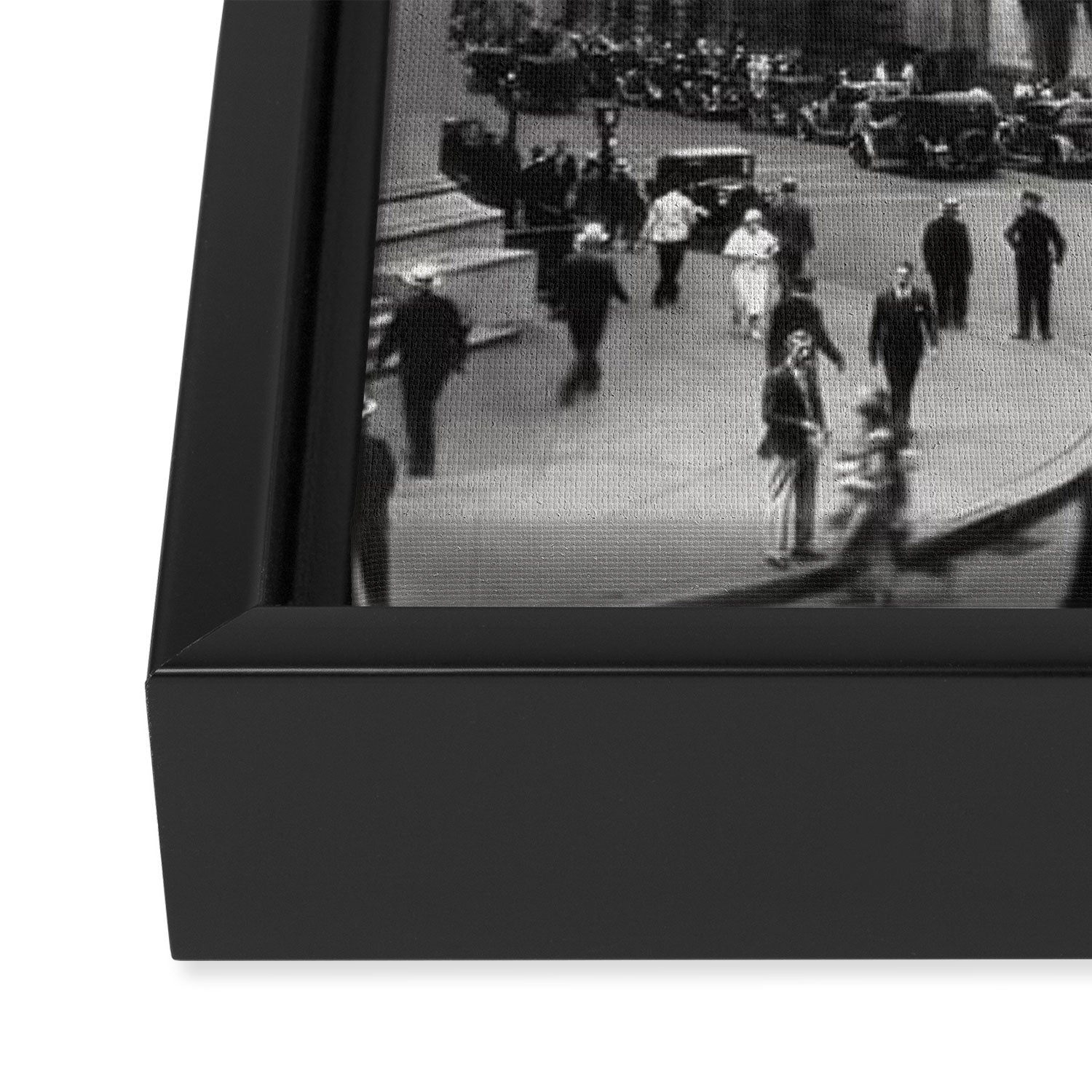 Wall Street, Stock Exchange, New York, New York black and white photograph Framed Canvas Print Gallery Image 3