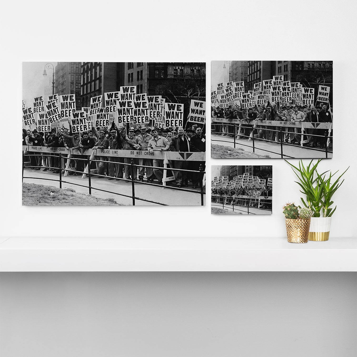 We want beer prohibition 18th amendment voldstad act protest drinking alcoholic beverages vintage photograph - photography - photographs  Canvas Print Gallery Image 3