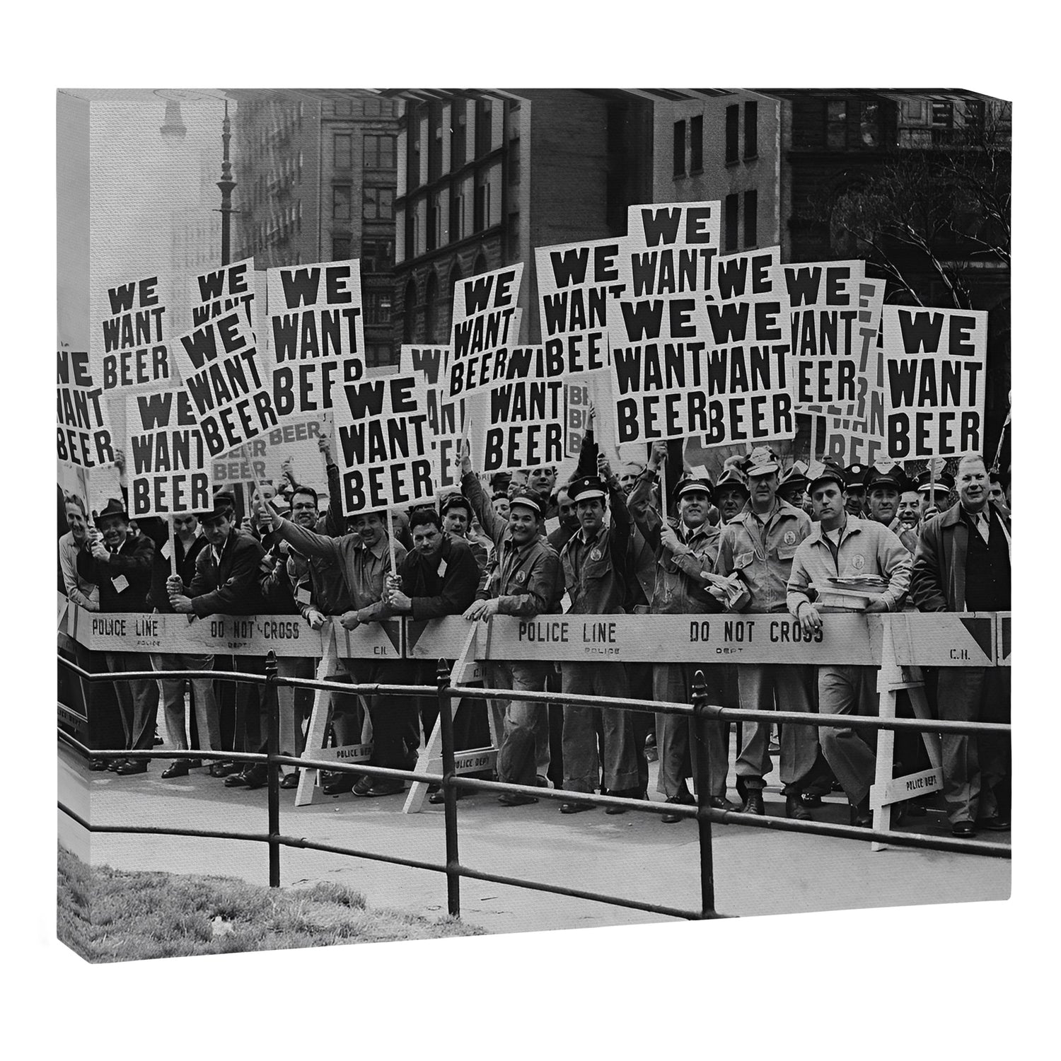We want beer prohibition 18th amendment voldstad act protest drinking alcoholic beverages vintage photograph - photography - photographs  Canvas Print Gallery Image 3