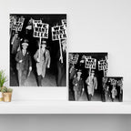 We Want Beer! Protesting Against Prohibition black and white photography - photographs Canvas Print Gallery Image 3