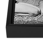 What the girls drink when the guys aren't looking - three girlfriends drinking at the beach black and white photograph Framed Canvas Print Gallery Image 3