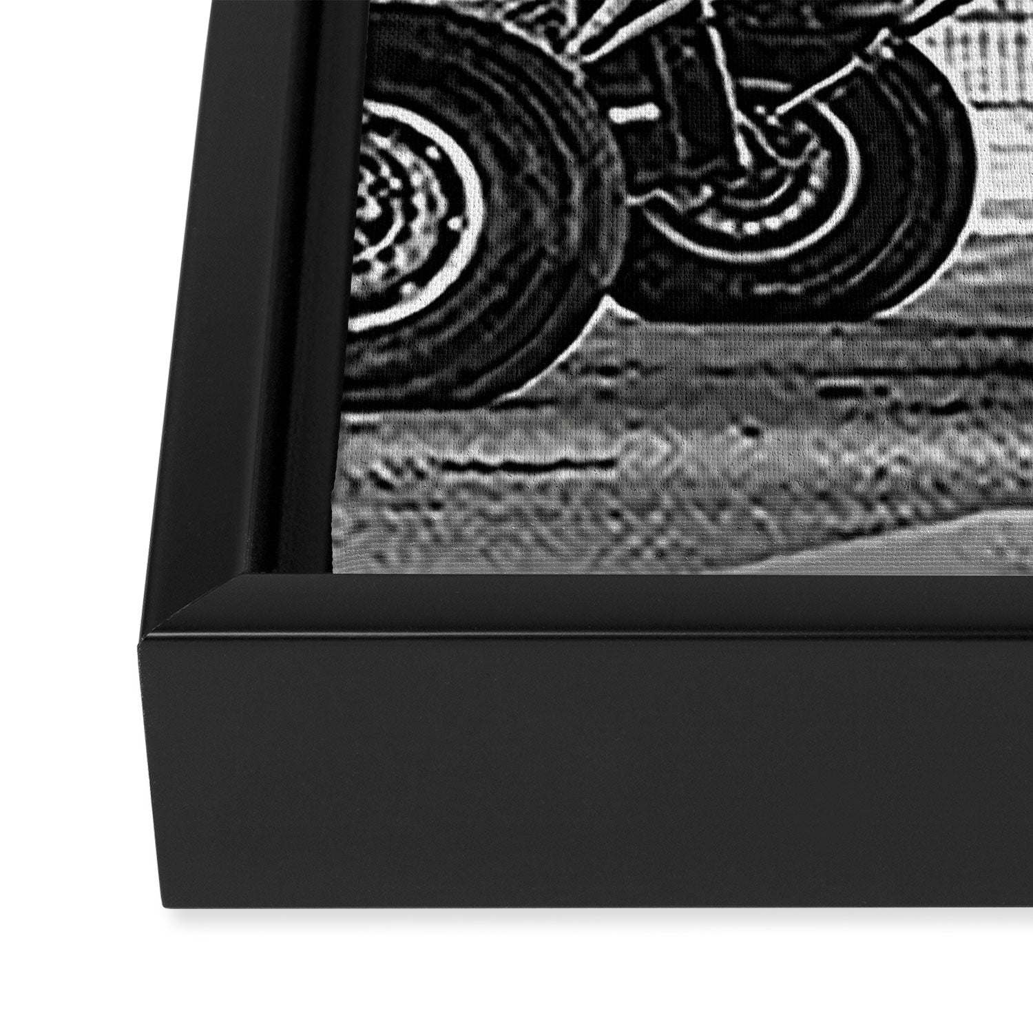 WWII Flying Fortress aviation bomber airplane flight portrait black and white photograph - photography - photographs Framed Canvas Print Gallery Image 3