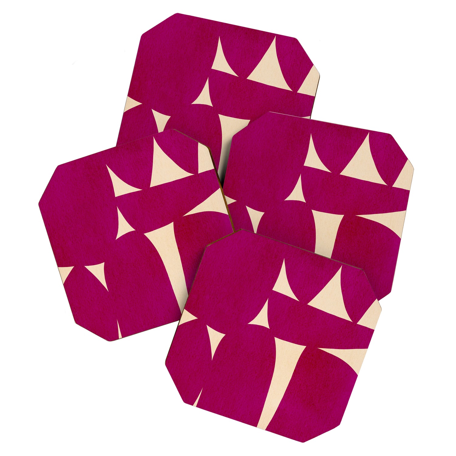 Abstract A11-magenta Coaster Gallery Image 1
