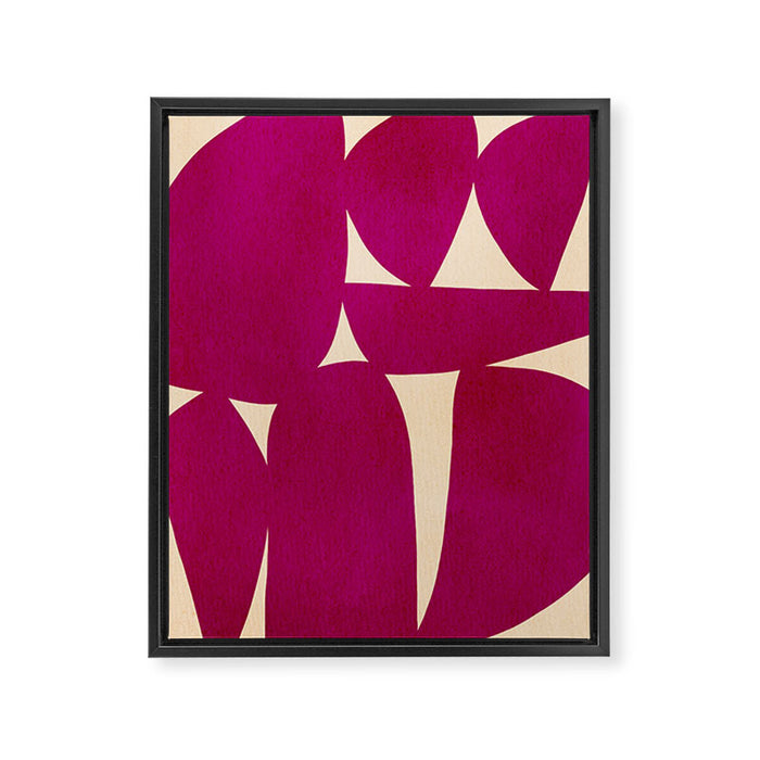 Abstract A11-magenta Framed Canvas Print Gallery Image 1