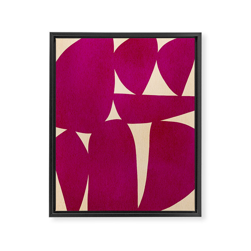 Abstract A11-magenta Framed Canvas Print Gallery Image 6