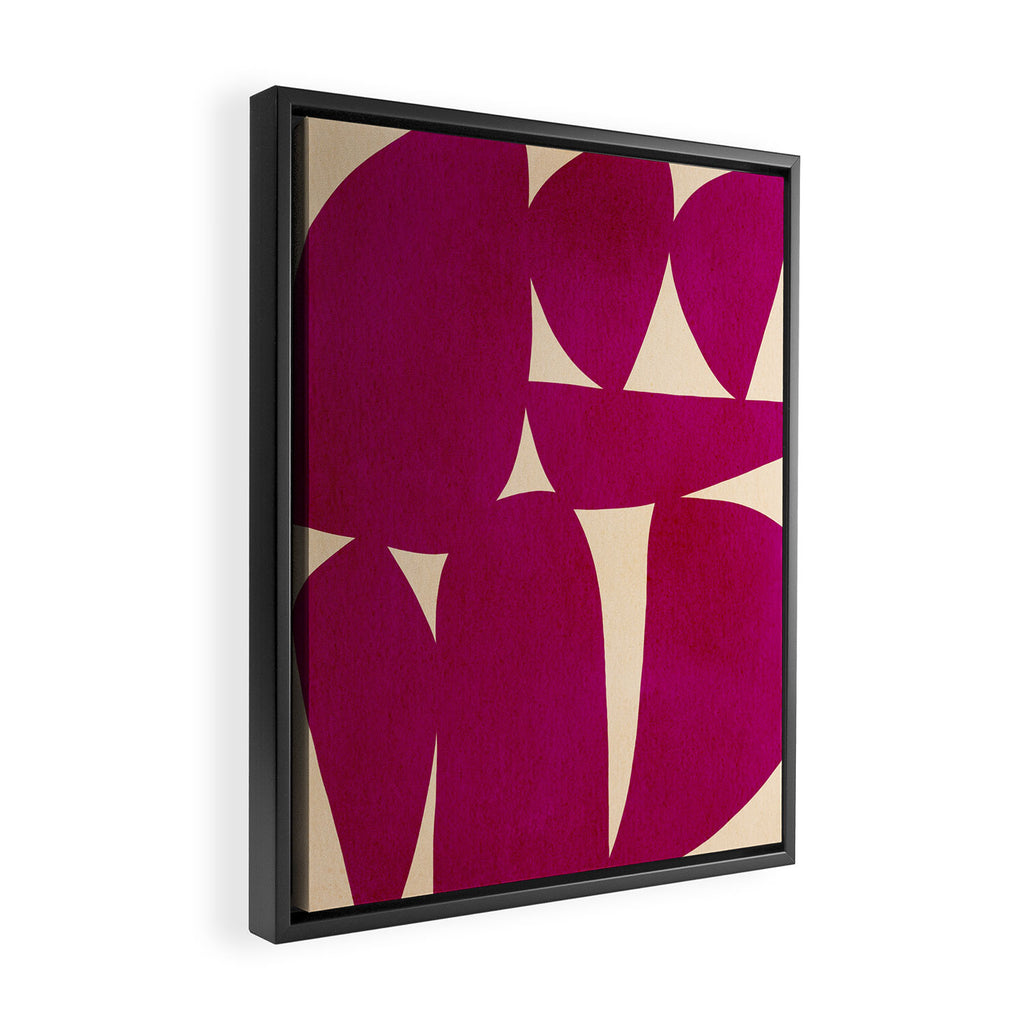 Abstract A11-magenta Framed Canvas Print Gallery Image 2