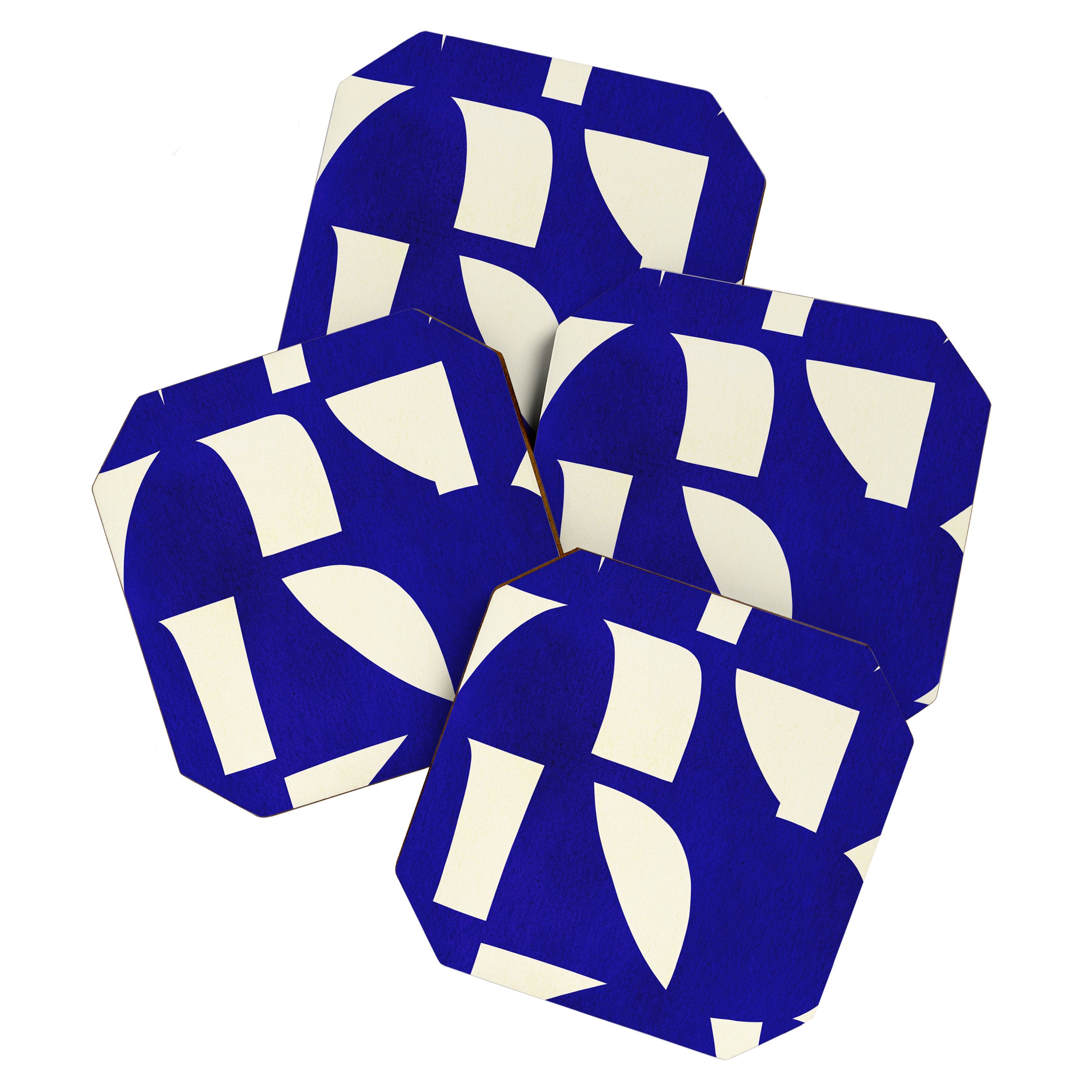 Abstract A15-blue Coaster Gallery Image 1