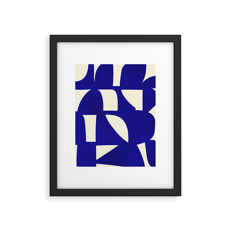 Abstract A15-blue Framed Art Print Gallery Image 5