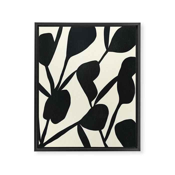 Abstract A17-black Framed Canvas Print Gallery Image 1