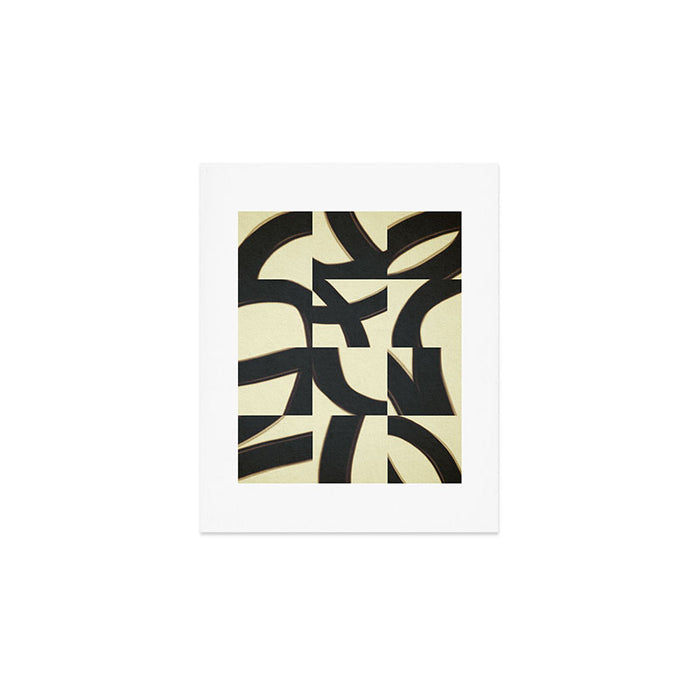 Abstract black pattern Art Print Gallery Image 1