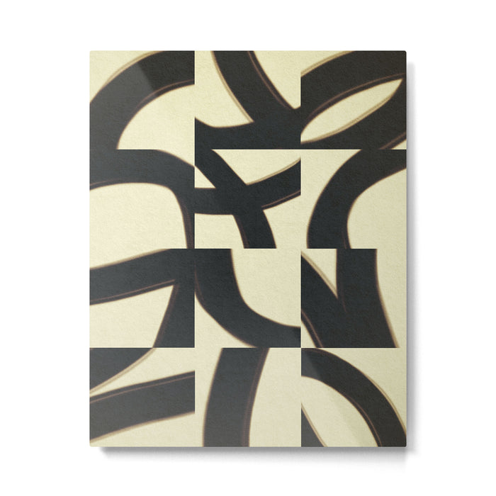 Abstract black pattern Metal Print Gallery Image 1