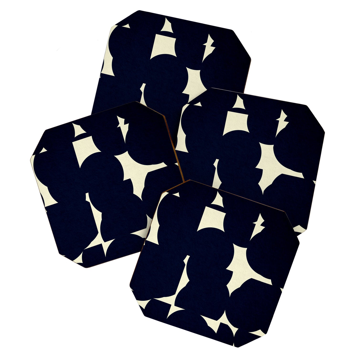 Abstract Black shape Coaster Gallery Image 1