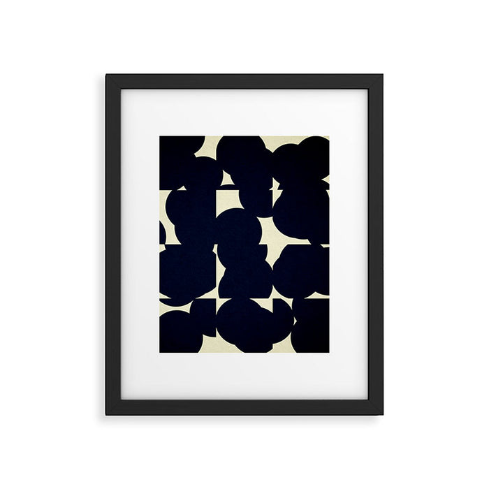 Abstract Black shape Framed Art Print Gallery Image 1
