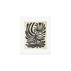 abstract blossom flower-black Art Print Gallery Image 1