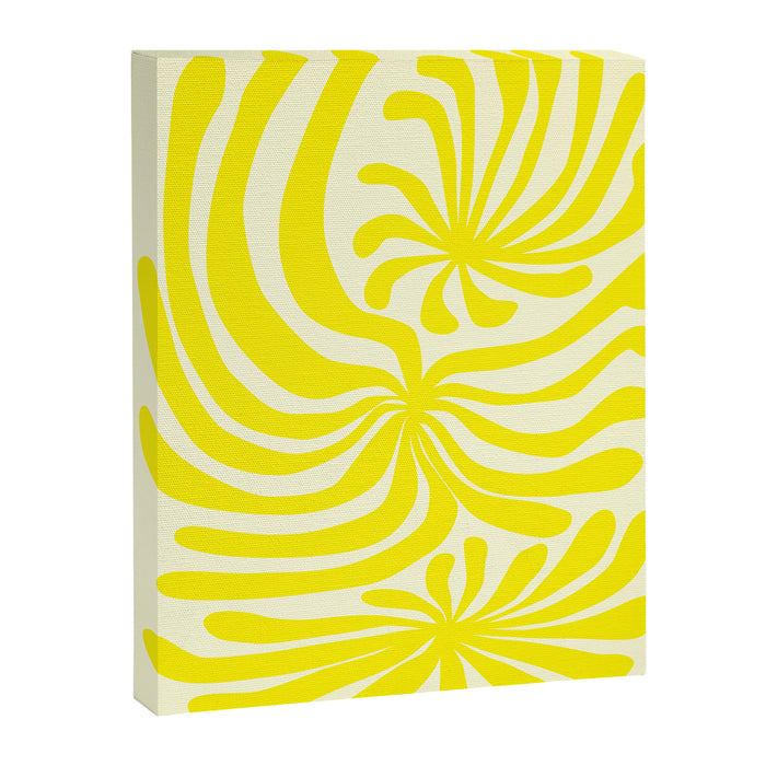 abstract blossom flower-yellow Canvas Print Gallery Image 1