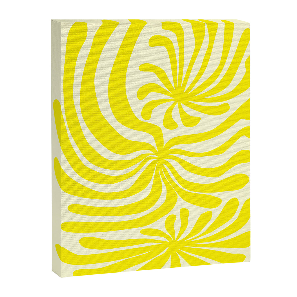 abstract blossom flower-yellow Canvas Print Gallery Image 6