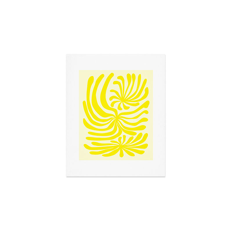 abstract blossom flower-yellow Art Print Gallery Image 1