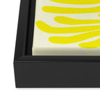 abstract blossom flower-yellow Framed Canvas Print Gallery Image 3