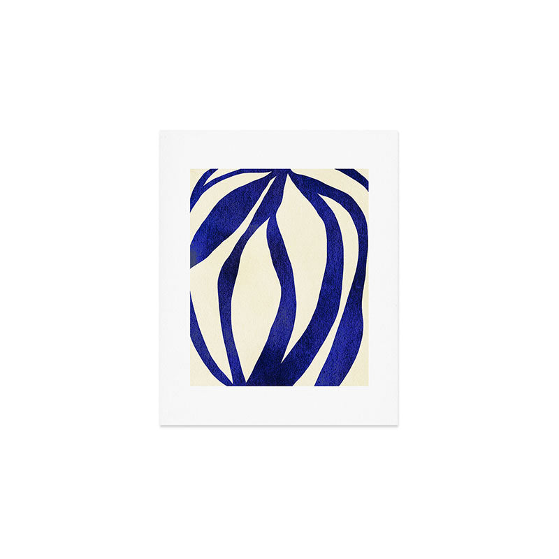 Abstract Blue lines  Art Print Gallery Image 1