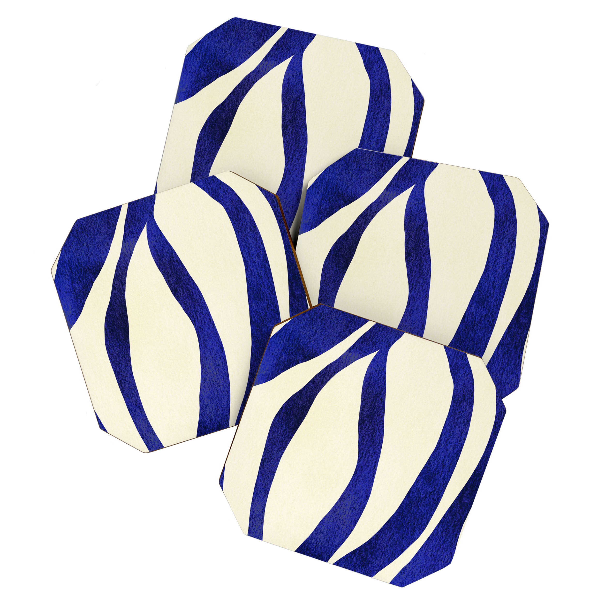 Abstract Blue lines  Coaster Gallery Image 1
