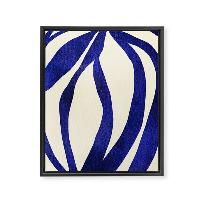 Abstract Blue lines  Framed Canvas Print Gallery Image 1